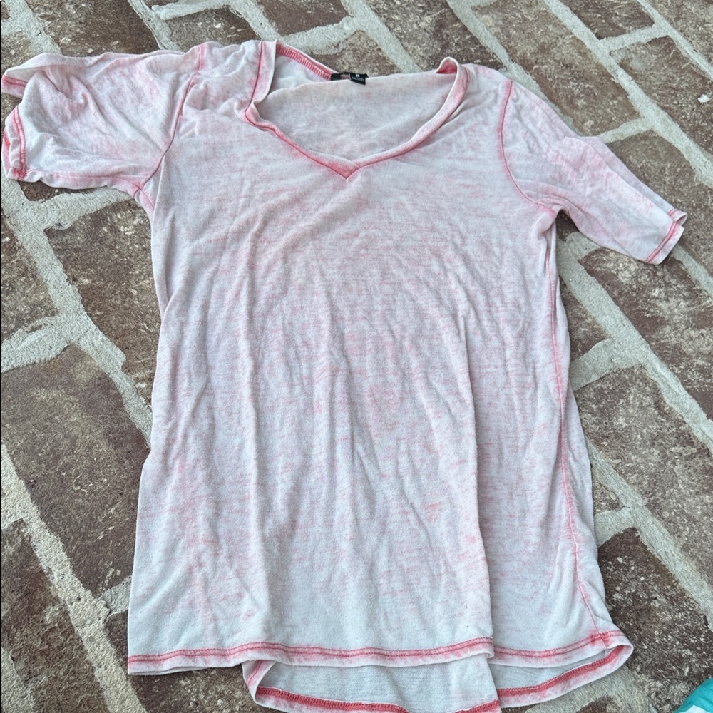 Red V-Neck T-Shirt from Shopbop